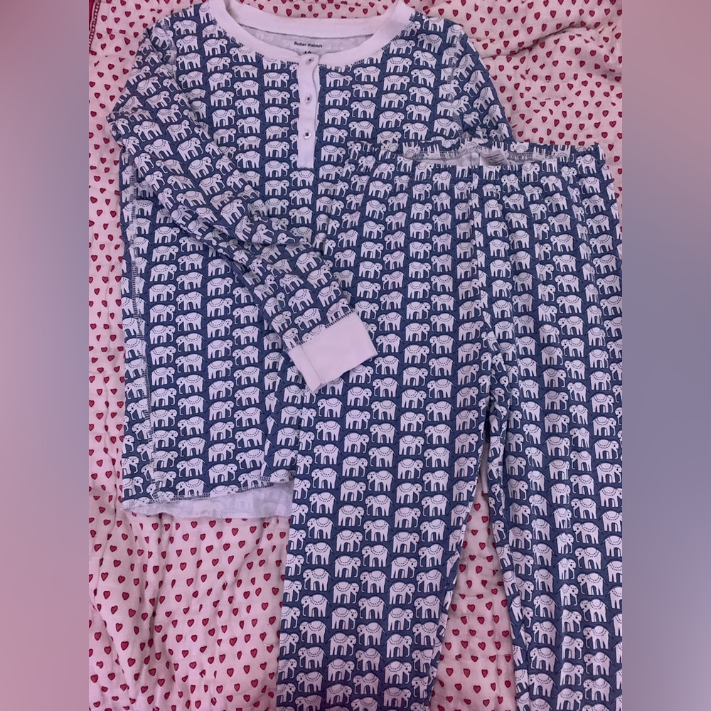 Roller rabbit blue elephant ( hathi) pajamas